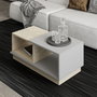 Hanah Home Mesa de Centro Consept Travertino y Gris
